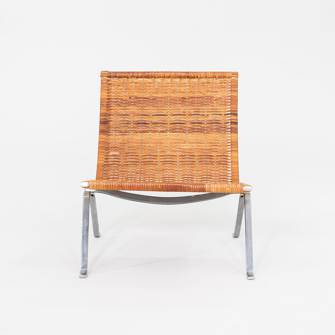 SOLD 1960s Pair of Poul Kjaerholm for E. Kold Christensen PK 22 Wicker Lounge Chairs