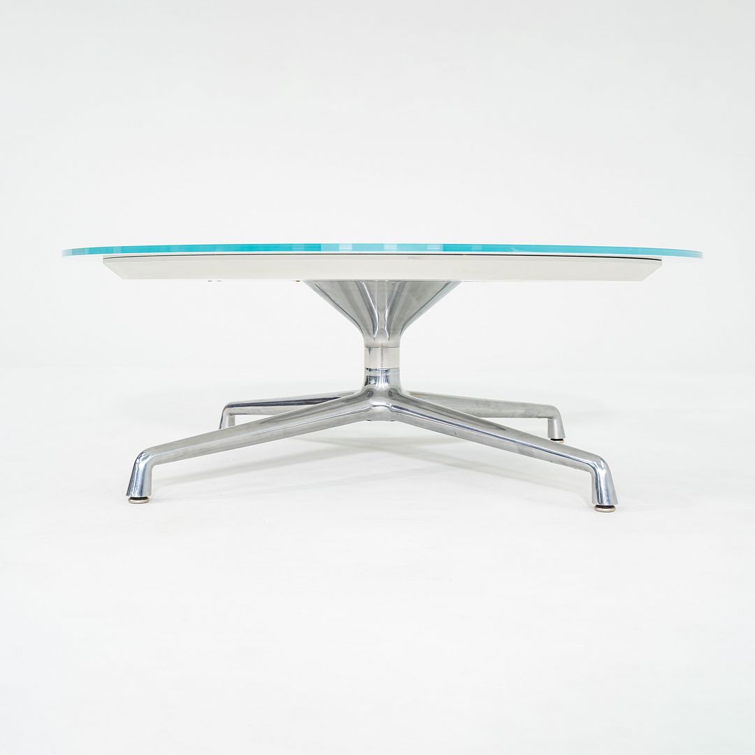 2013 Scott Wilson for Coalesse SW_1 Coffee Table with Round Glass Top 42 inch