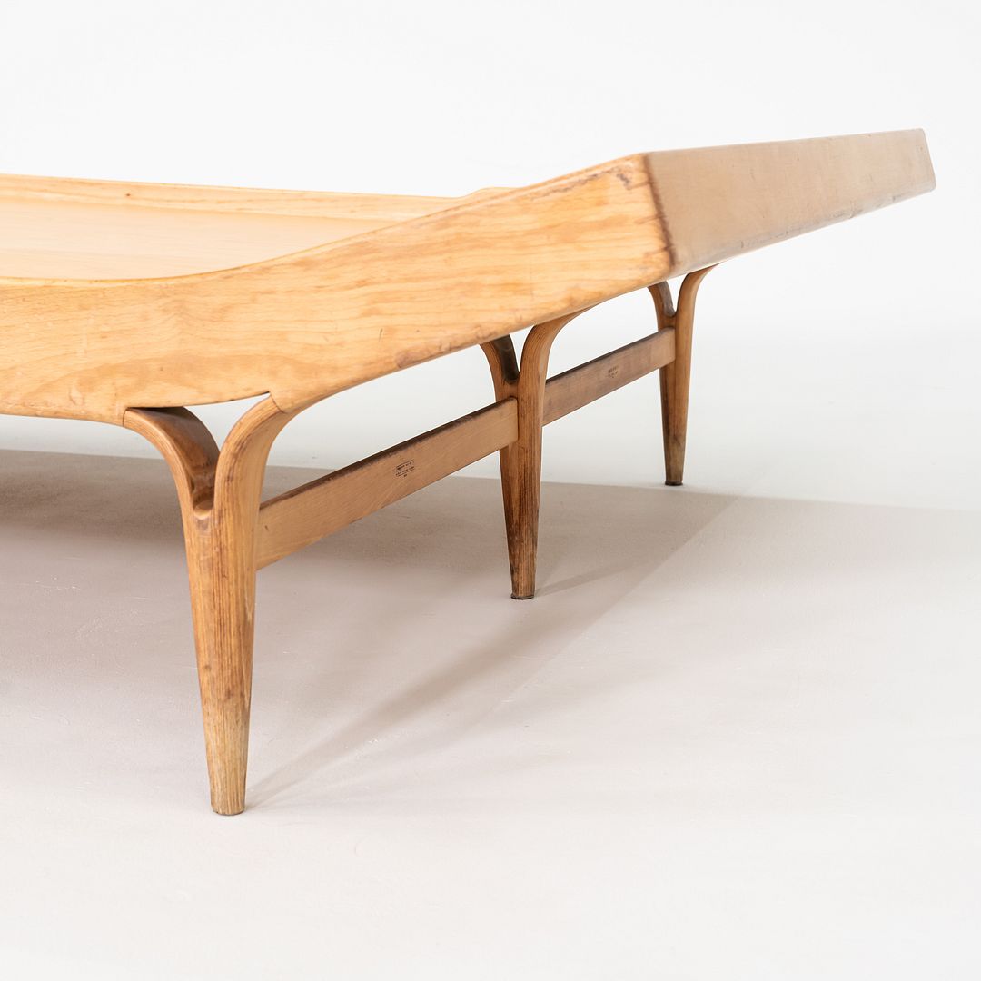 1960s Bruno Mathsson for Karl Mathsson Berlin 57 Full-Sized Day Bed Lounge Birch
