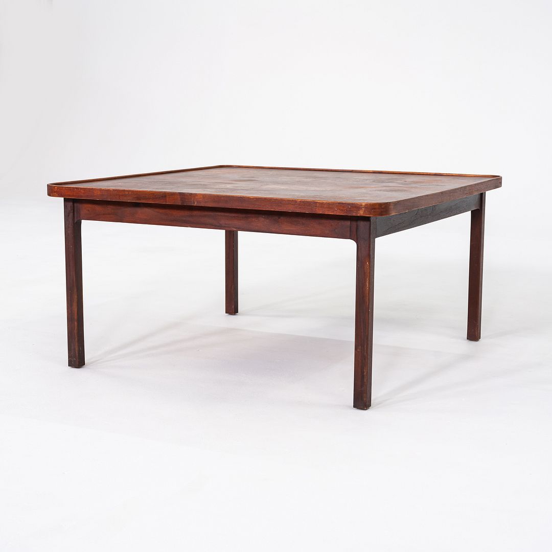 1960s Jack Cartwright for Founders Square End / Coffee Table in Walnut 32 x 32"