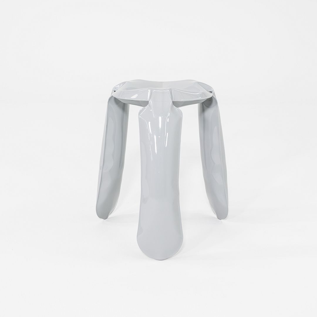 2020s Oskar Zieta for Zieta Plopp Low Stool Steel w/ Grey Finish 9x Available