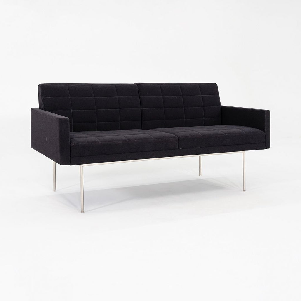 2016 BassamFellows for Geiger Tuxedo Component Lounge Settee Sofa Black Fabric