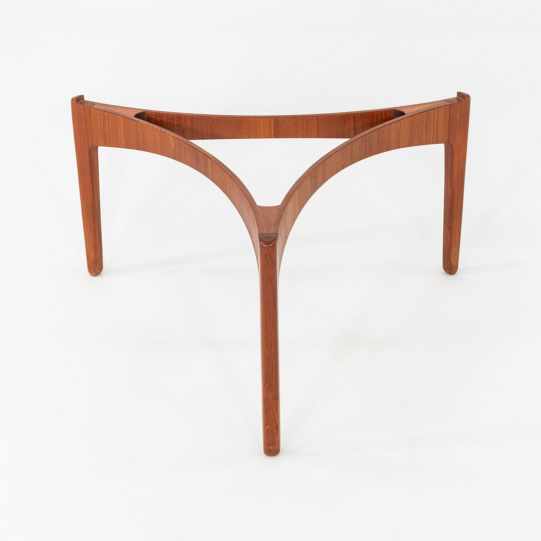1960s Sven Ellekaer for Christian Linneberg Coffee Table in Teak and Glass 39"