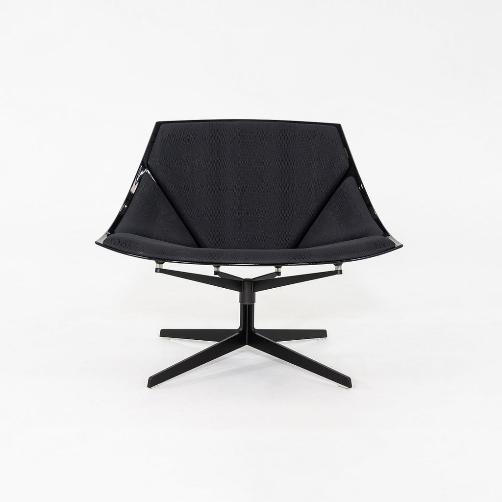 2016 Jehs and Laub for Fritz Hansen Space Lounge Chair in Black Fabric and Frame