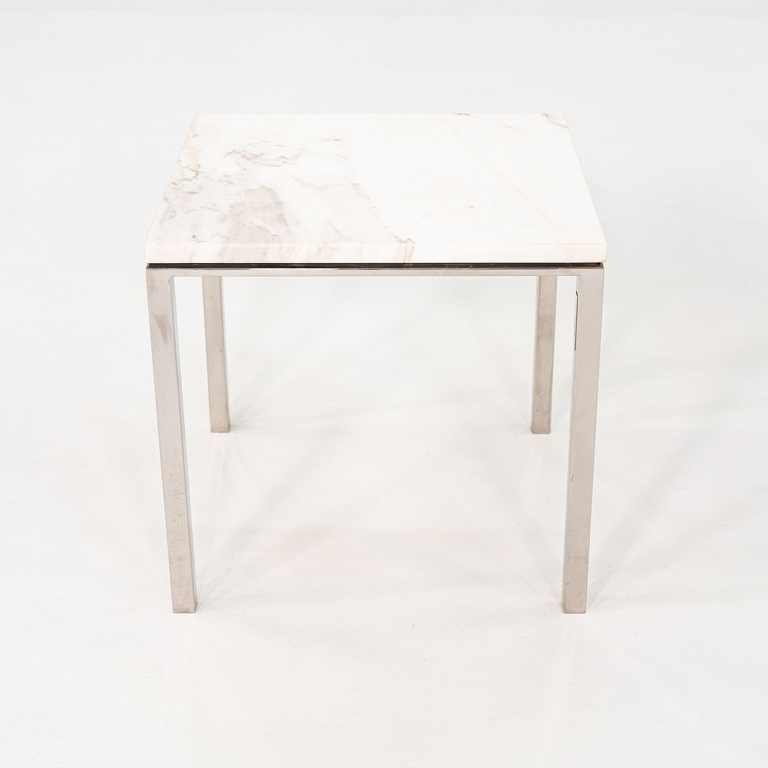1966 Gordon Bunshaft & Davis Allen for SOM Steel & Marble Side Table Model TA-35