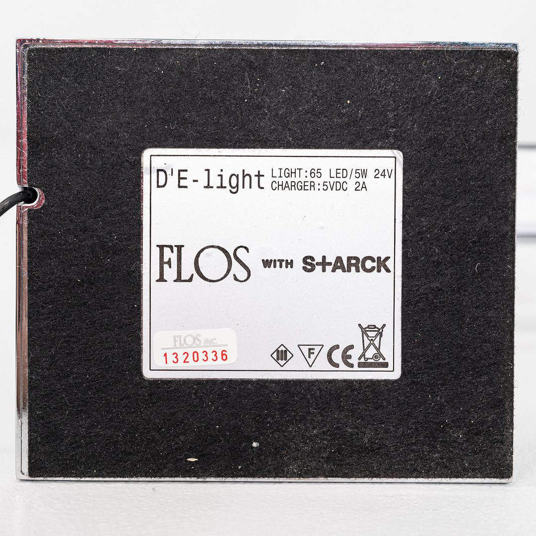 SOLD 2014 Philippe Starck for Flos D’e-Light Chrome Aluminum and Steel Table Lamp