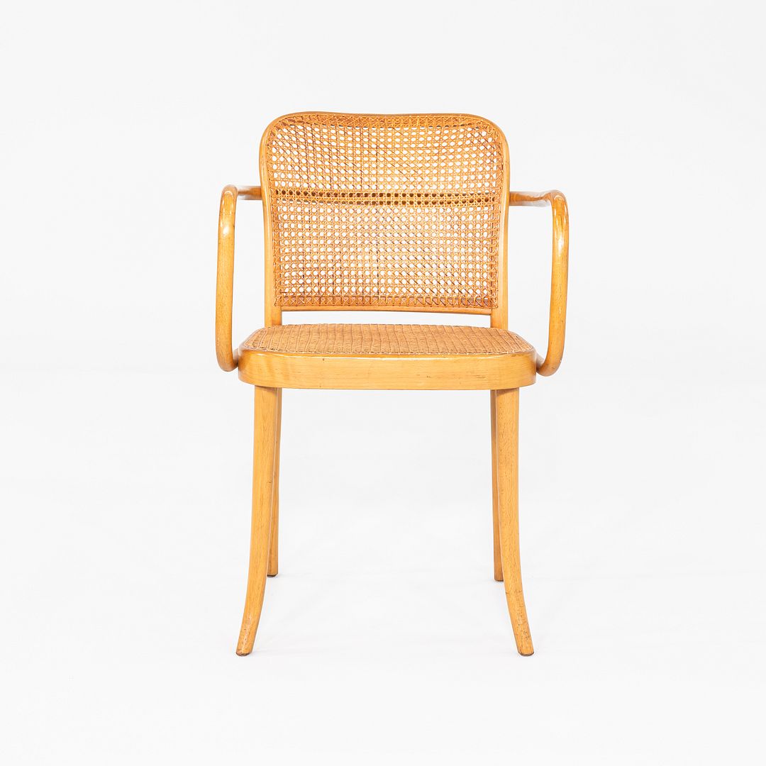 SOLD 1980s Set of 10 Model 811 Prague Chairs by Josef Hoffman for Stendig / Thonet