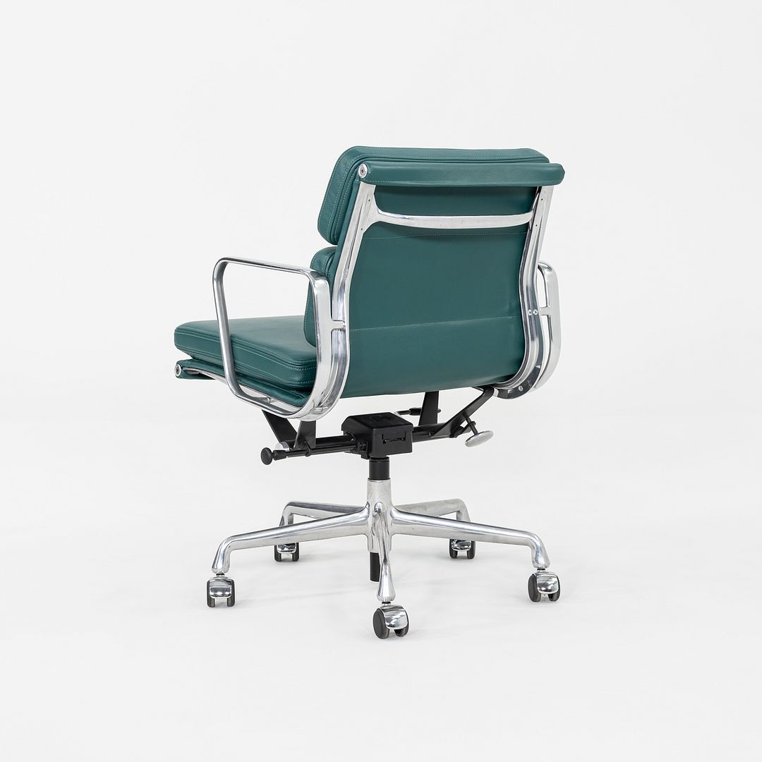 SOLD 2010s Herman Miller Eames Soft Pad Management Desk Chair with Green Leather