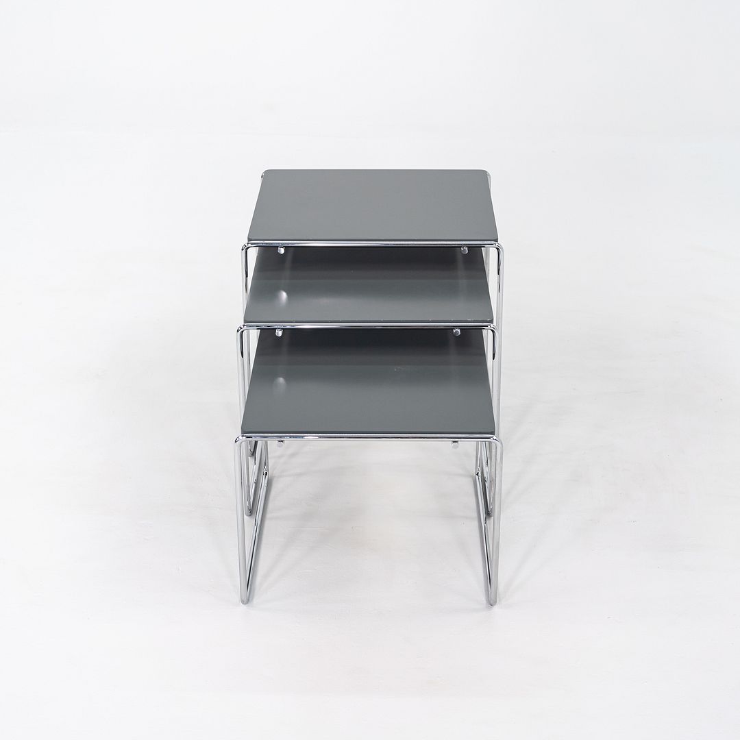 1980s Trio of 'Marcel T' Nesting Tables by Kazuhide Takahama for Cassina in Grey