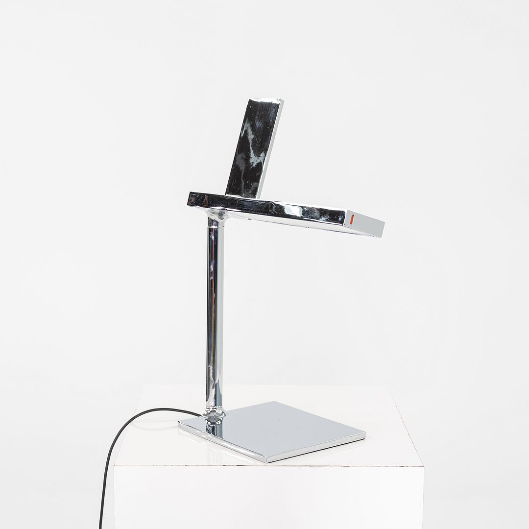 SOLD 2014 Philippe Starck for Flos D’e-Light Chrome Aluminum and Steel Table Lamp