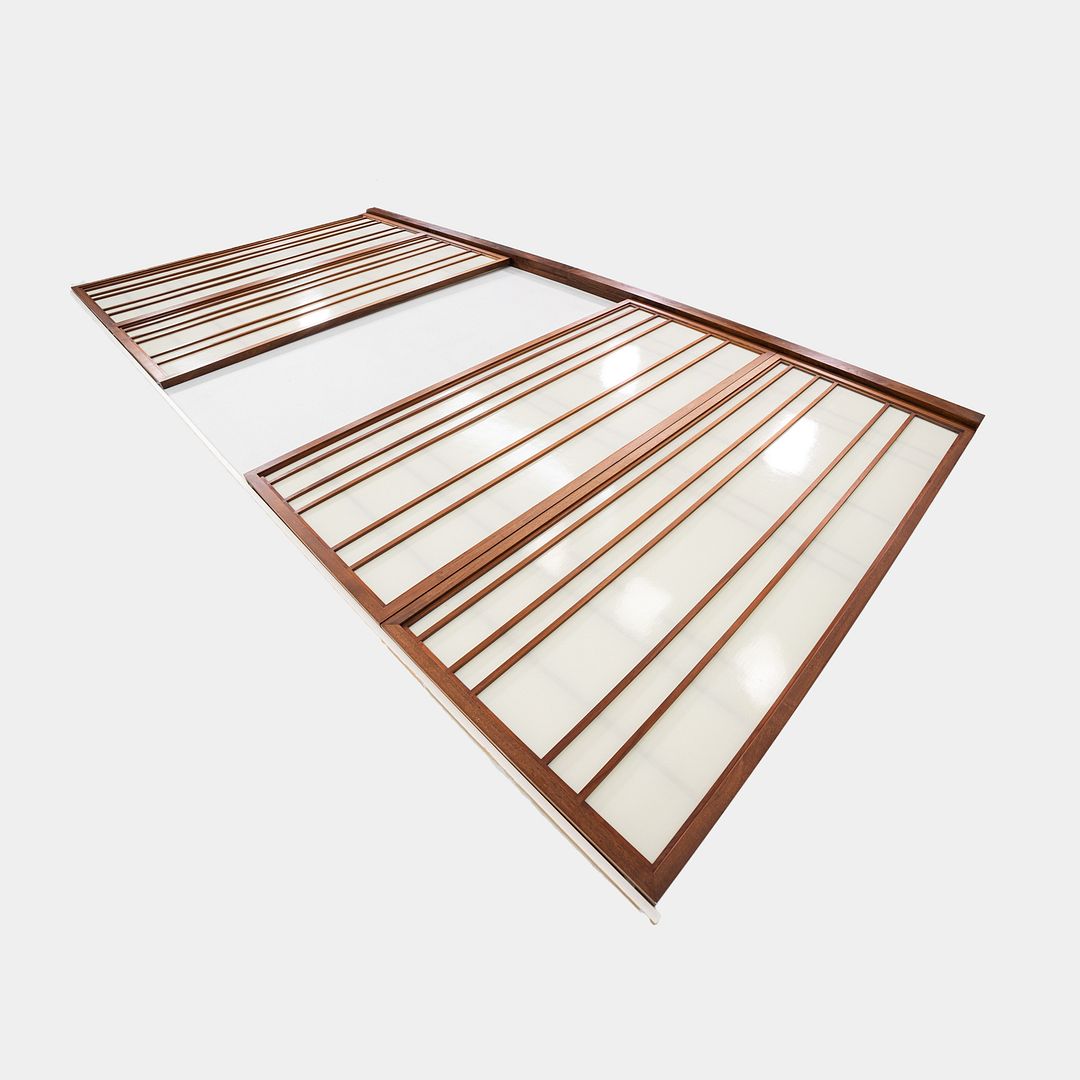 1960s Set of Four American Black Walnut Shoji Panels, Attributed to Nakashima