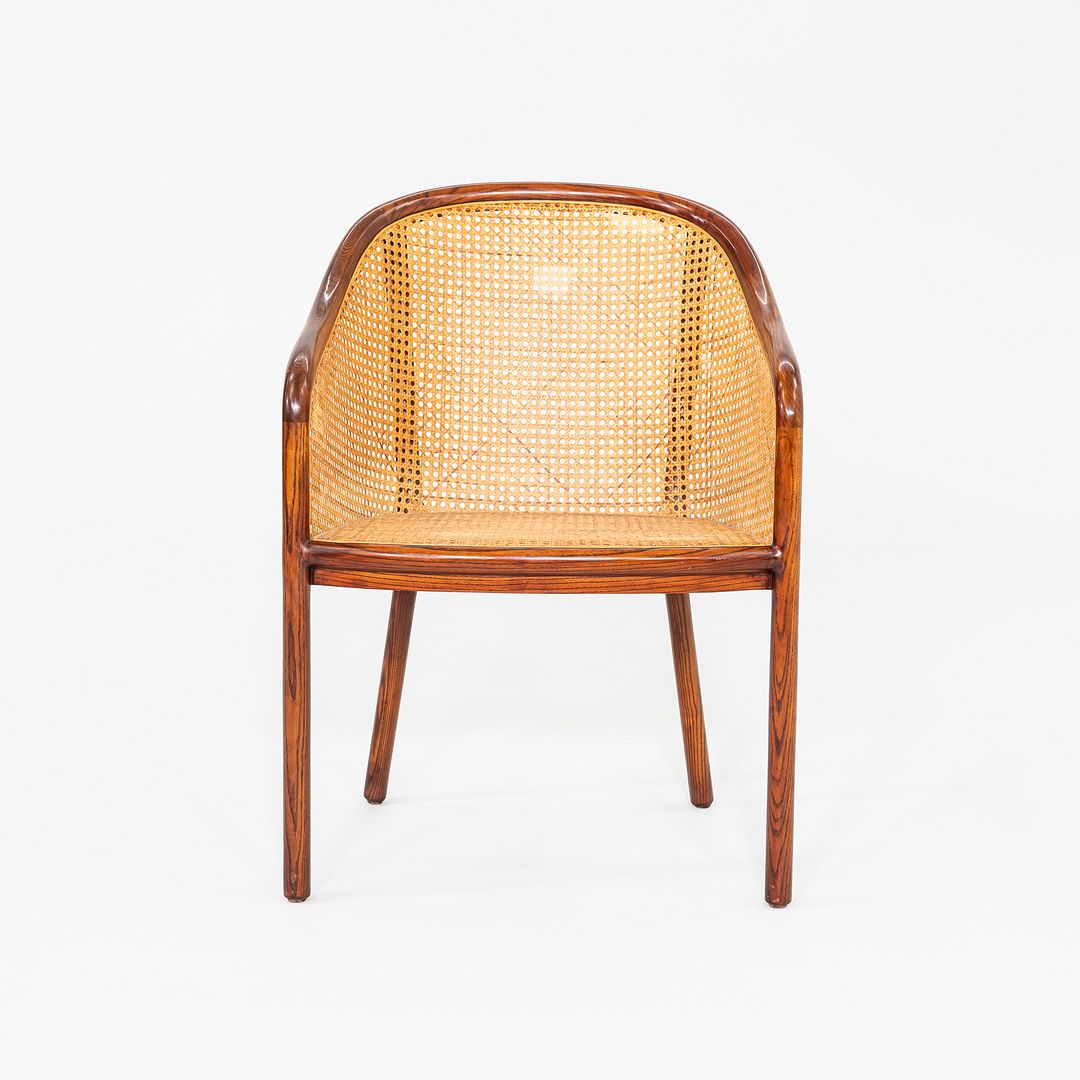 SOLD 1980s Ward Bennett for Brickel Associates Bankers Chair in Dark Oil Ash 3x Avail