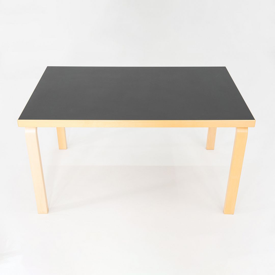 SOLD 2012 Alvar and Aino Aalto for Artek Table 81B Dining Table / Desk Black 34x54"