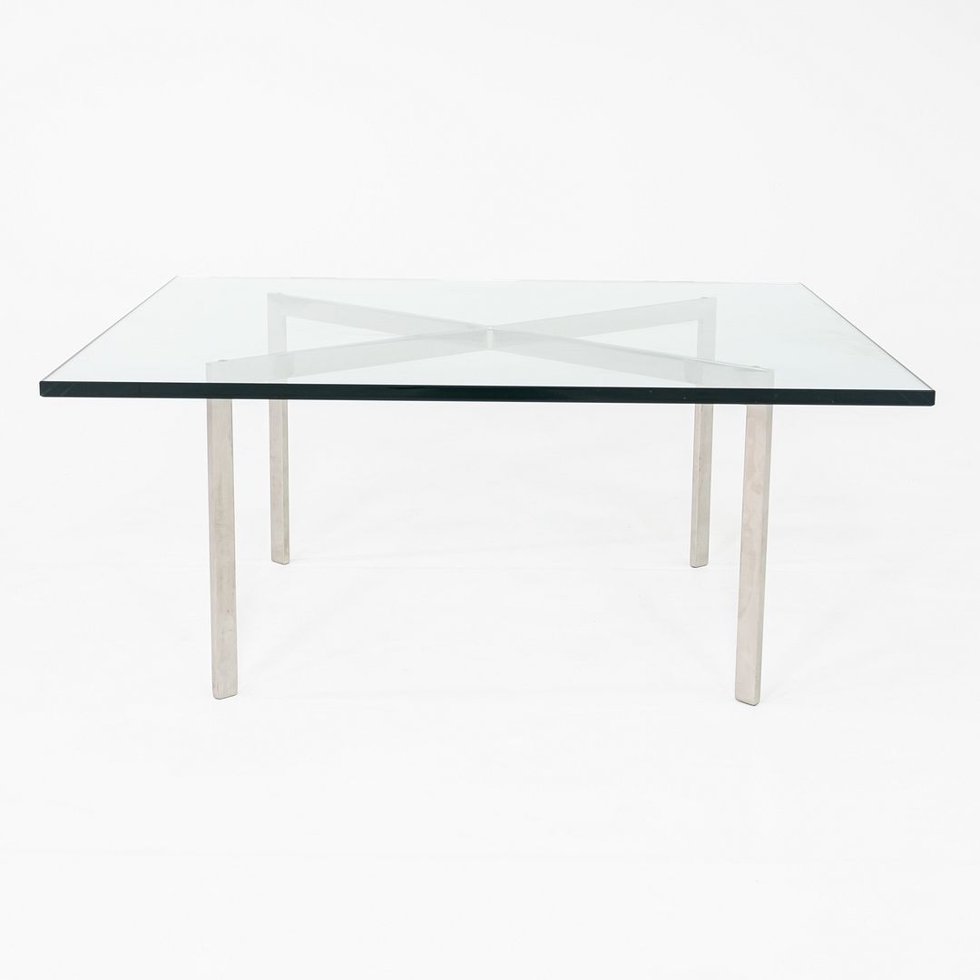 1960s Mies van der Rohe for Knoll Barcelona Coffee Table Stainless Steel & Glass