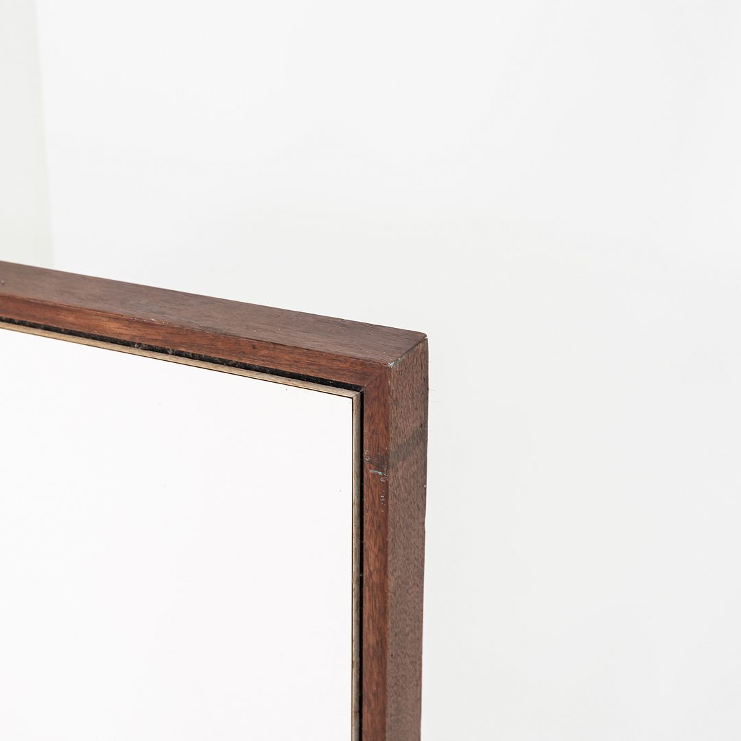 1960s Florence Knoll Twin Size Headboard Walnut w/ White Laminate, Model 740WP