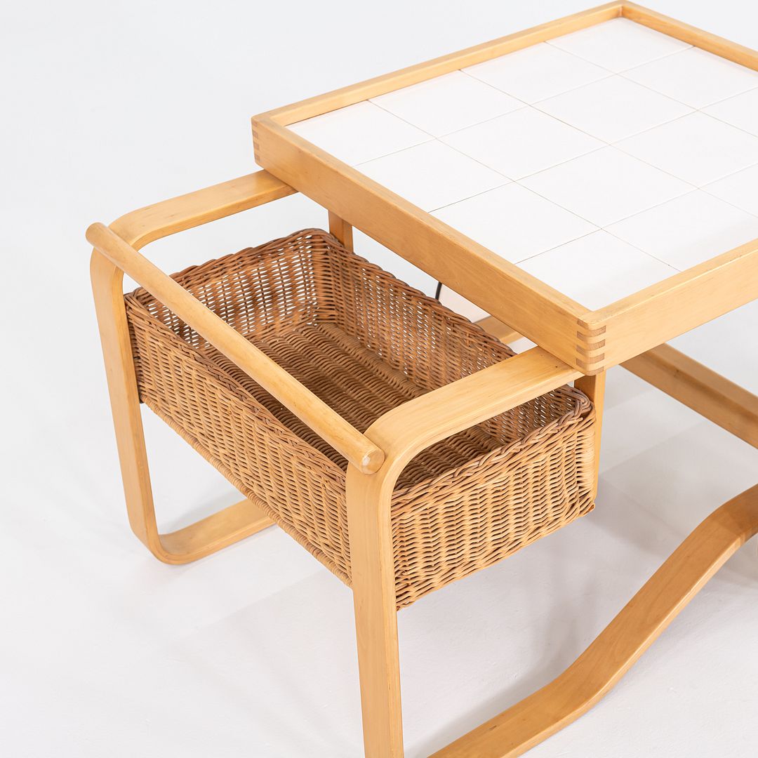 1970s Alvar and Aino Aalto for Artek Tea Trolley in Birch with Ceramic Tile