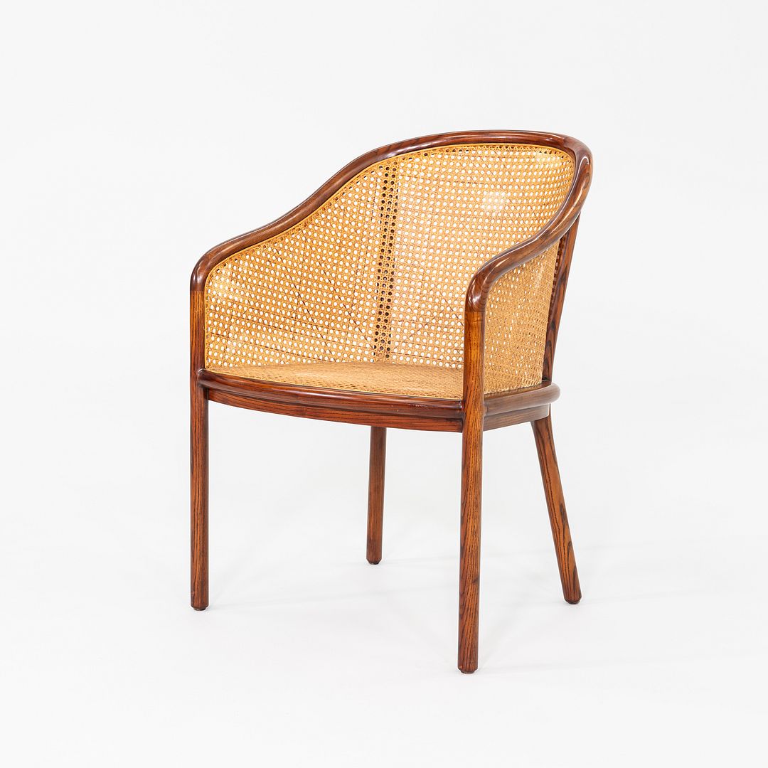 SOLD 1980s Ward Bennett for Brickel Associates Bankers Chair in Dark Oil Ash 3x Avail