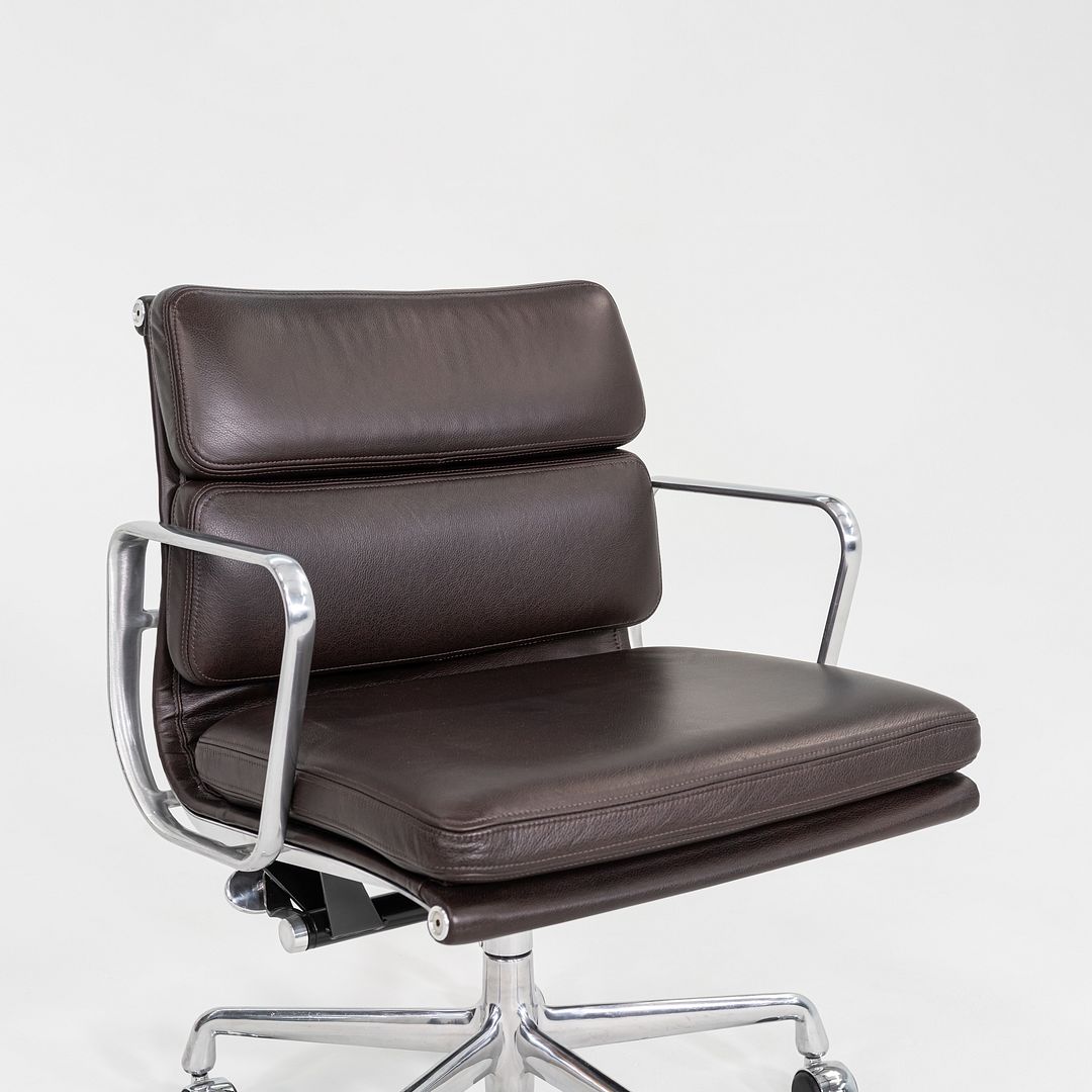 2019 Herman Miller Eames Soft Pad Management Desk Chair Brown Leather 2x Avail