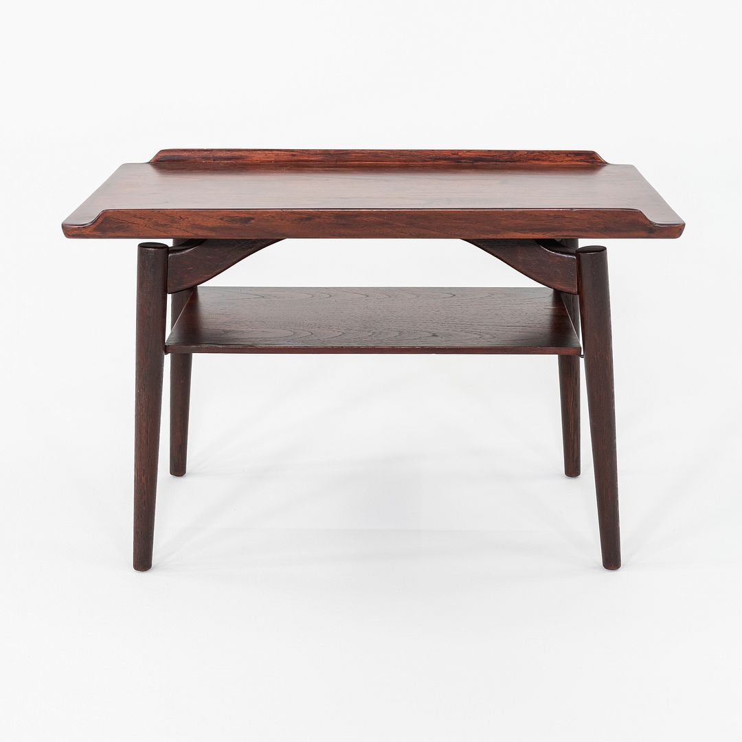 1960s Arne Vodder for George Tanier T9 Side / End Table Teak & Oak 30x19 Inches