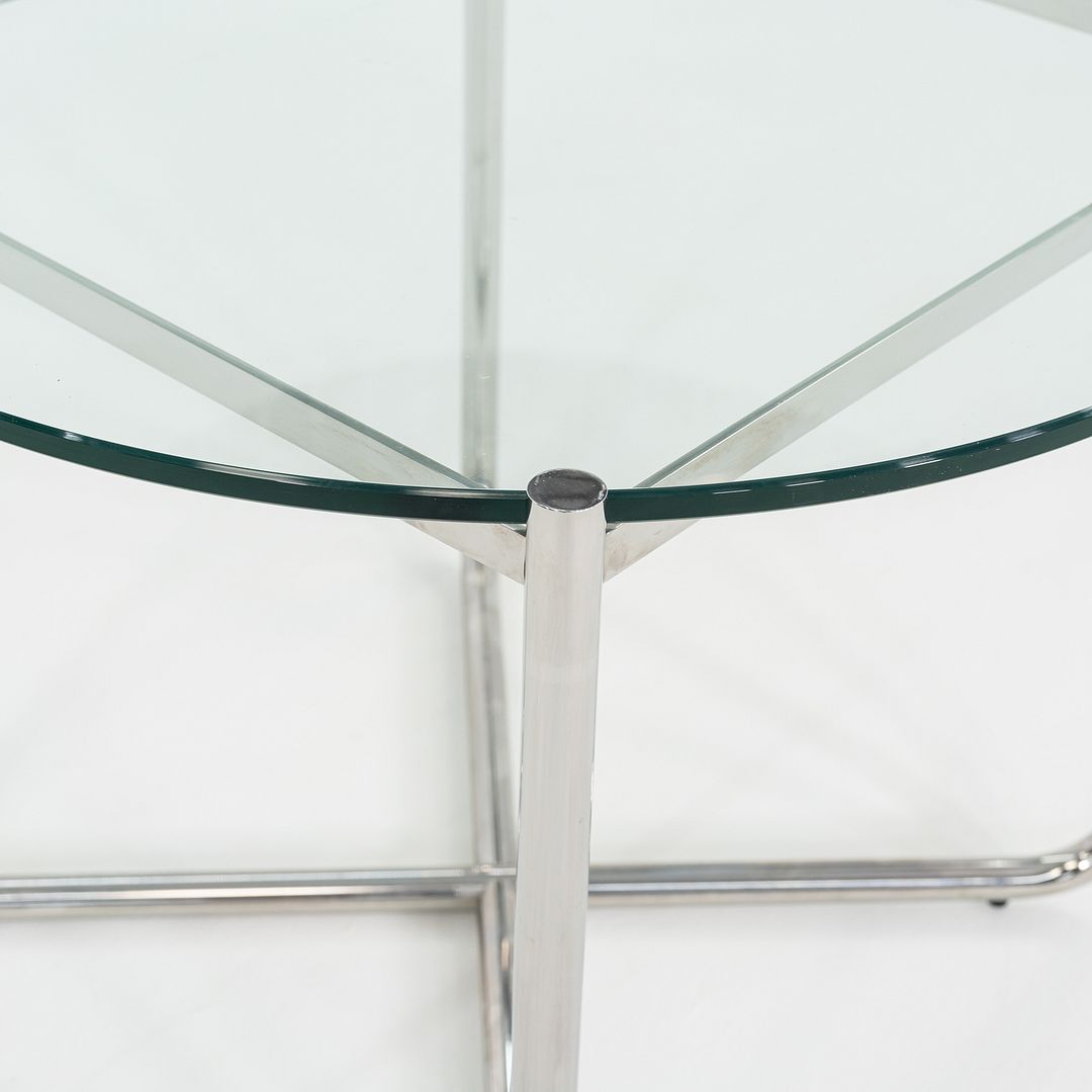 2000s Mies Van Der Rohe for Knoll E04M MR Coffee Table with Glass Top 27.5"