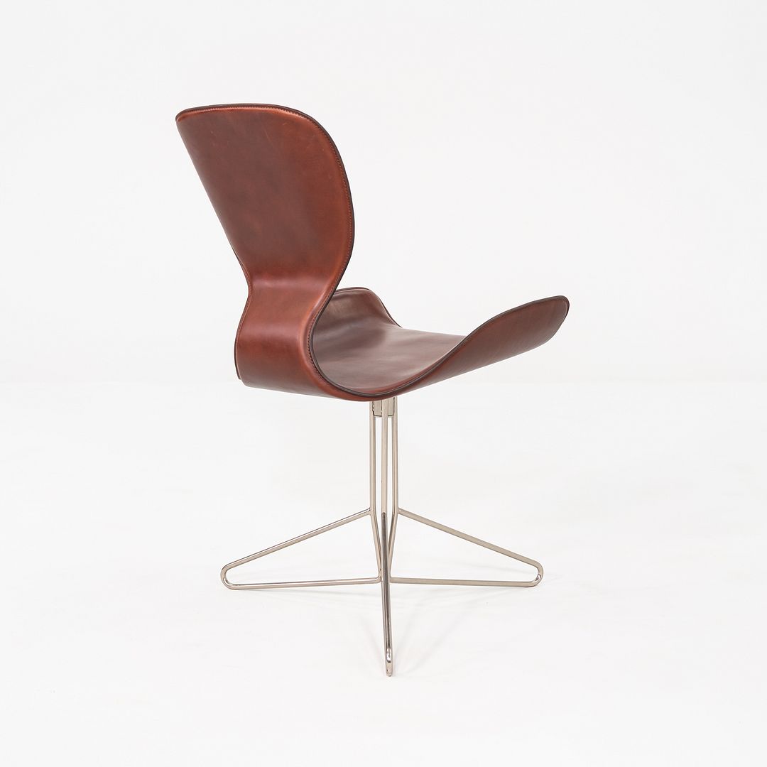 2000s Set of Six Kirsten Jones & Adam Bottomley KOI K2 Dining Chairs in Leather