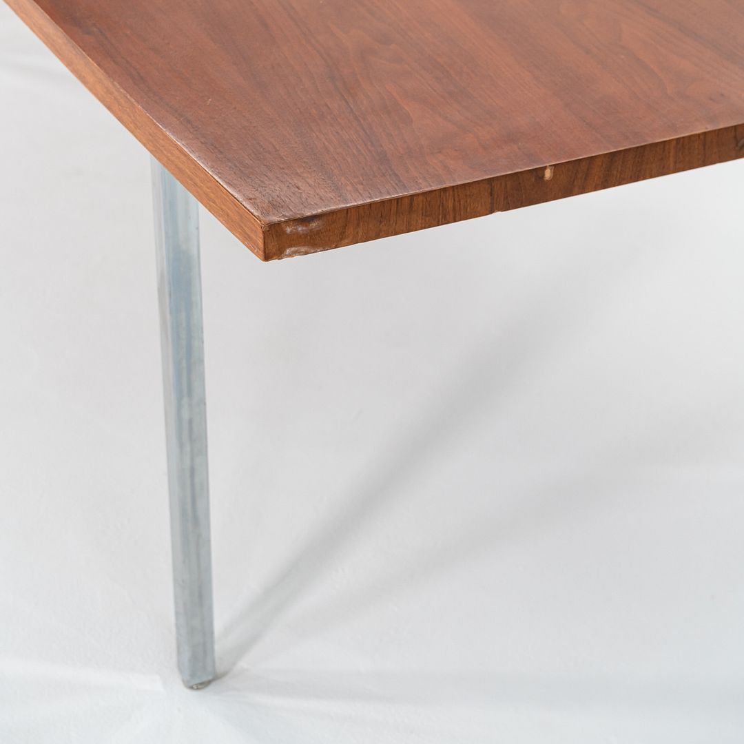 1970s 12.5ft John Widdicomb Conference Table in Walnut with Chromed Steel Legs