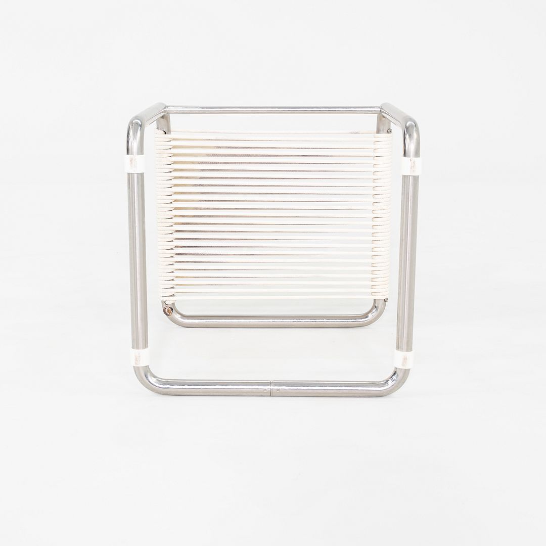 1950s Andre Dupre for Knoll Bauhaus Tubular Steel and Cord Cantilever Stool