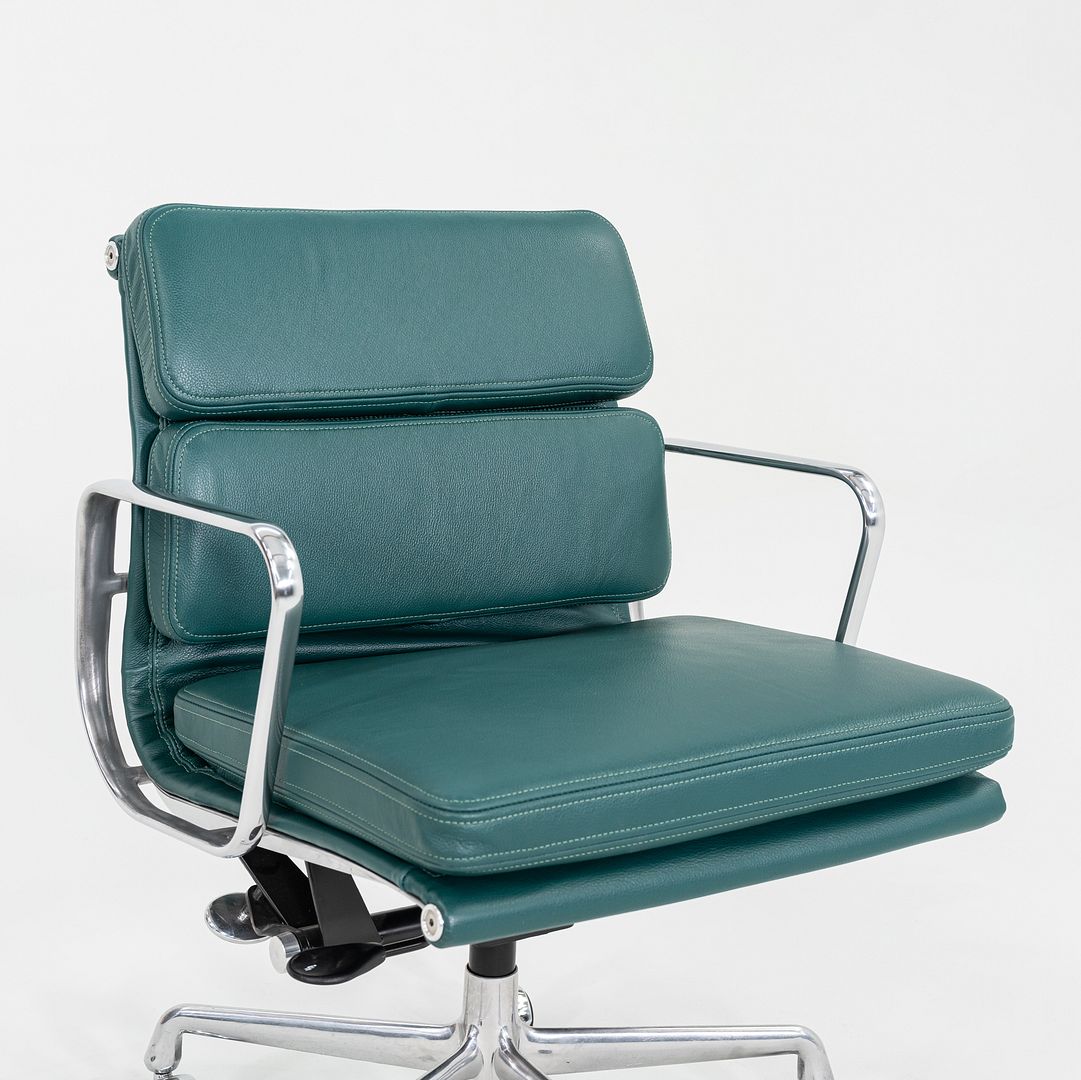 SOLD 2010s Herman Miller Eames Soft Pad Management Desk Chair with Green Leather