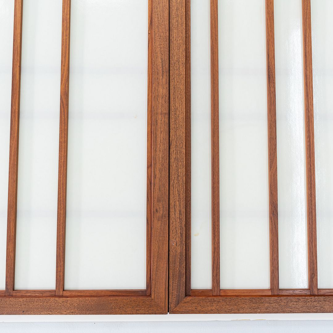 1960s Set of Four American Black Walnut Shoji Panels, Attributed to Nakashima