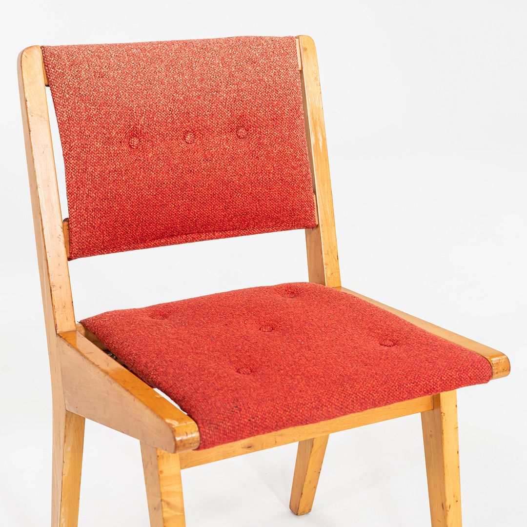 Pair of 1950s Jens Risom Knoll Dining Side Chairs, Architects Machado Silvetti