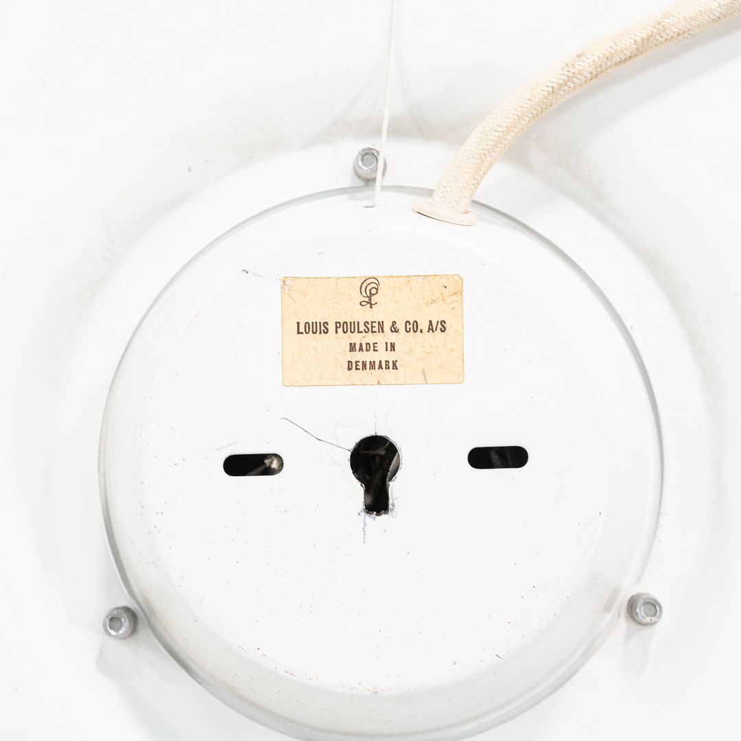 C. 1965 Poul Henningsen for Louis Poulsen PH Mirror in White, Danish Design