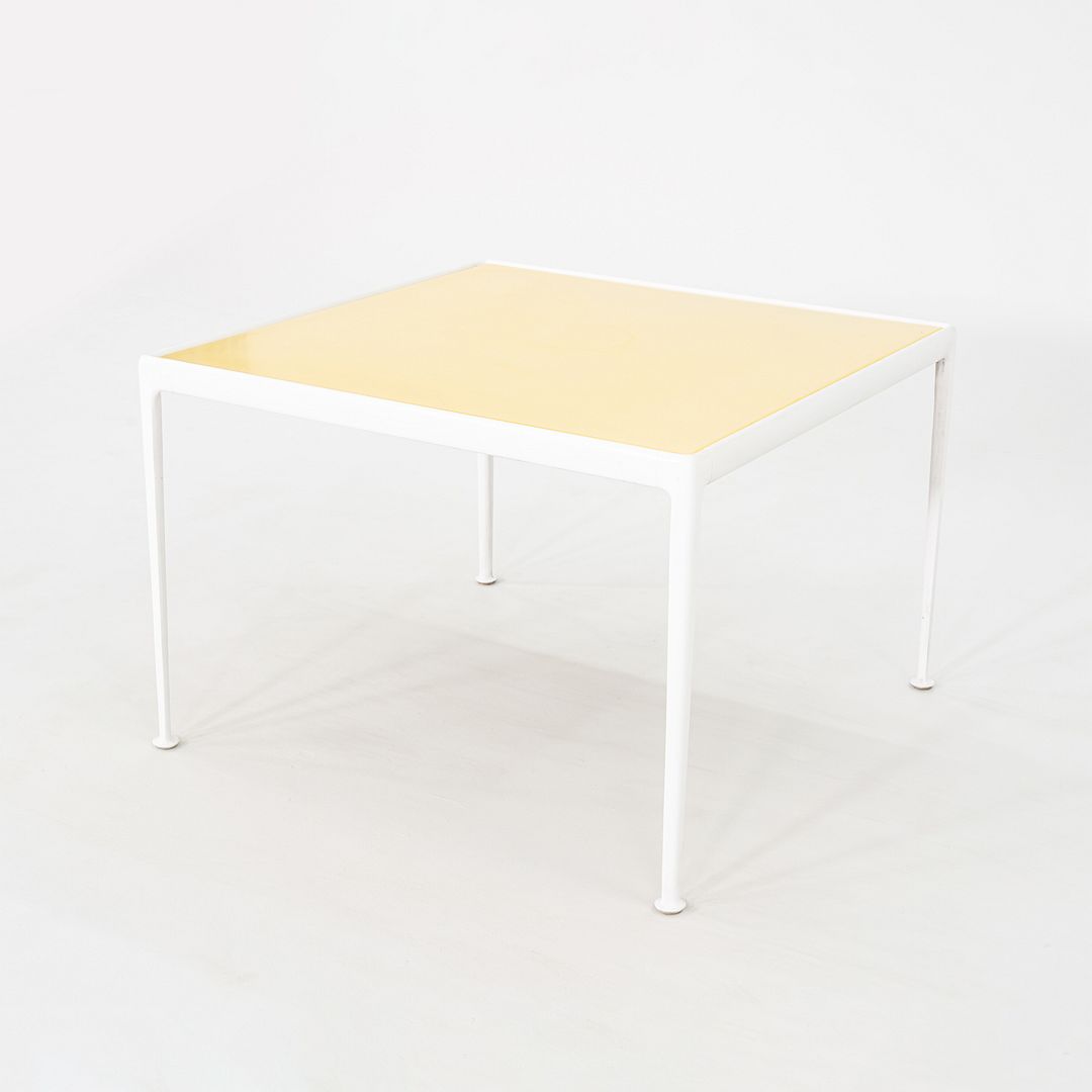 1970s Richard Schultz for Knoll 1966 Outdoor Dining Table w/ Yellow Top 38 inch
