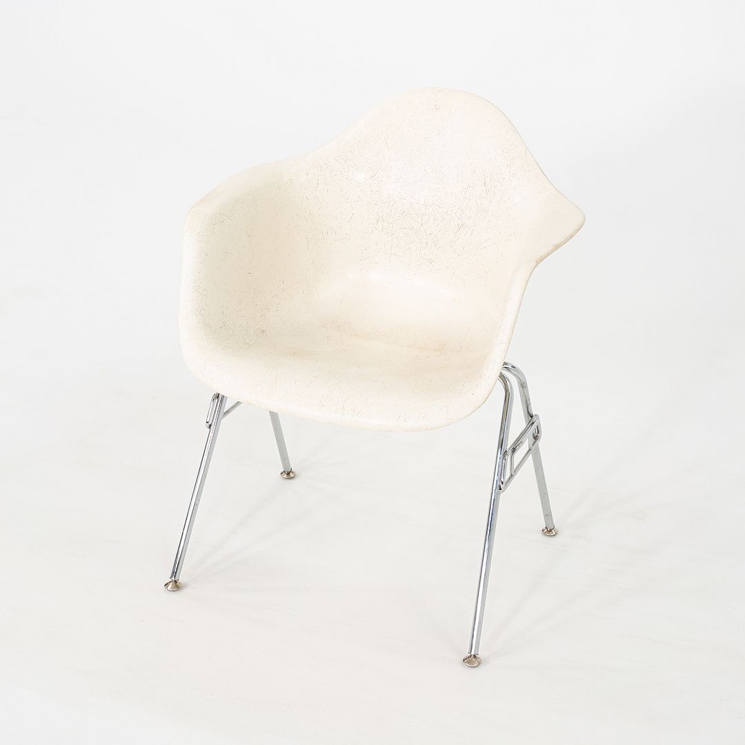 1960s Herman Miller Eames Fiberglass Arm Shell (no base) in Parchment Fiberglass 45x Available