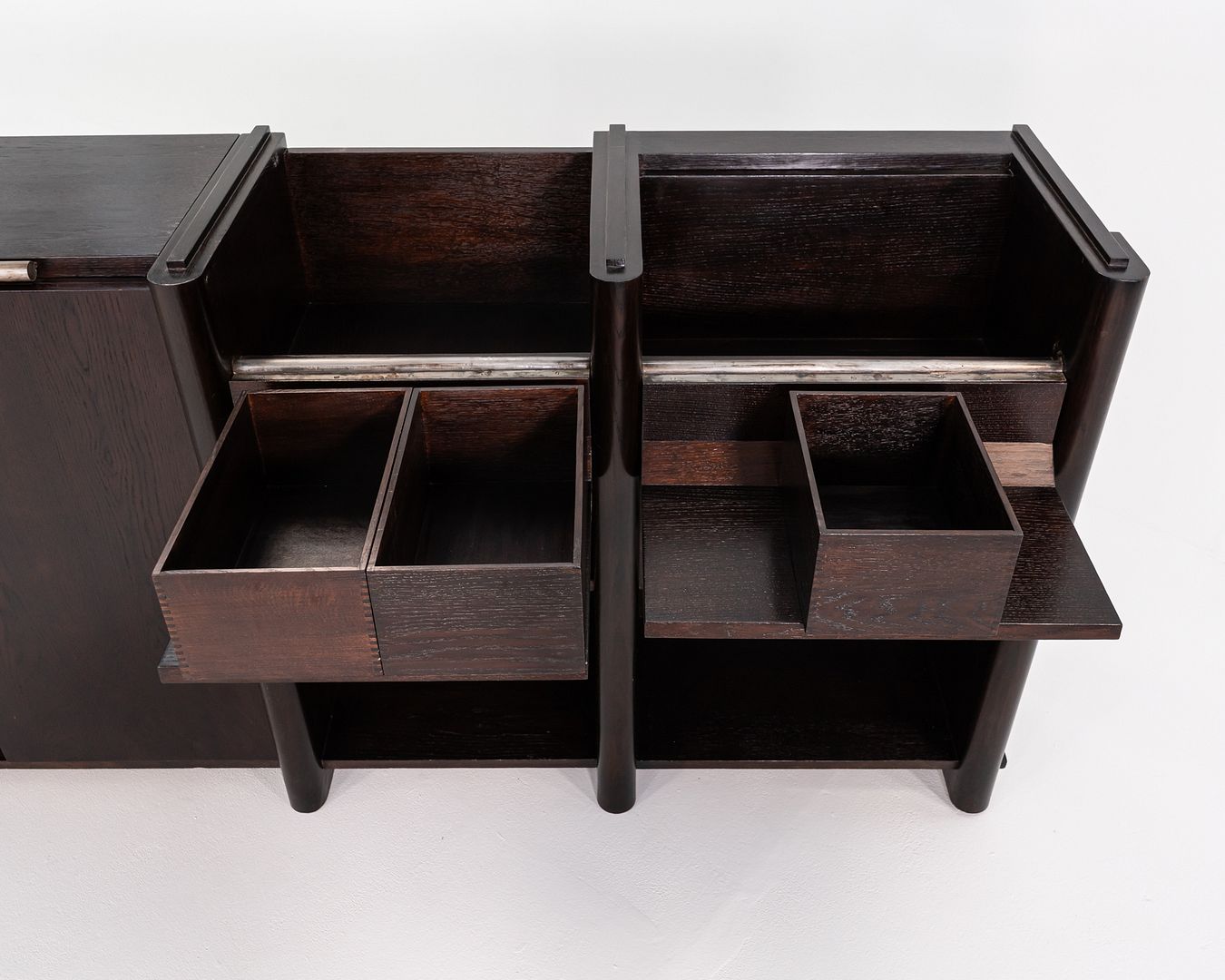 1940s Bench-Made French Oak Sideboard Cabinet attributed to Paul Dupre-Lafon