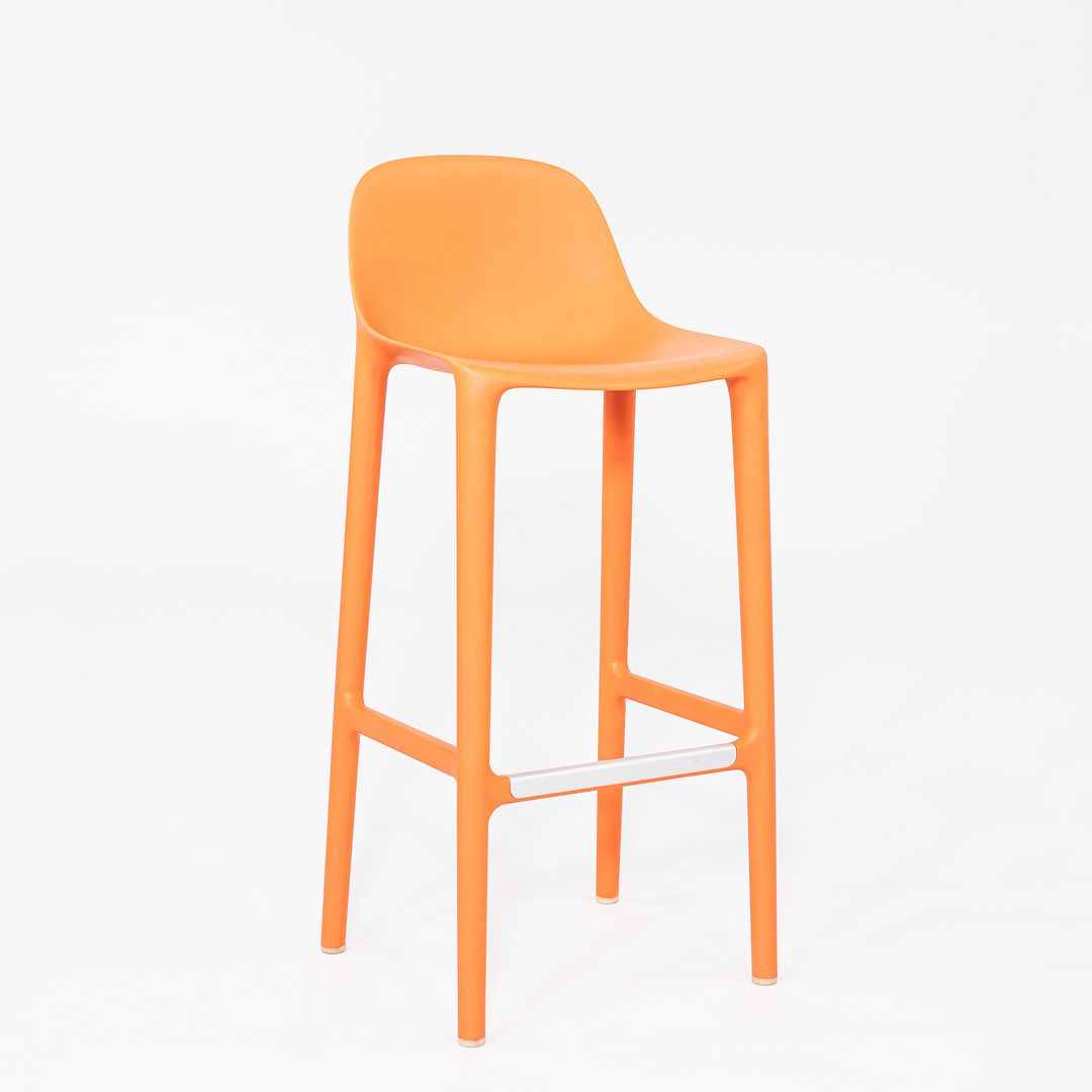 2020s Philippe Starck for Emeco Broom Bar Stool Plastic and Wood Fibers 8x Avail