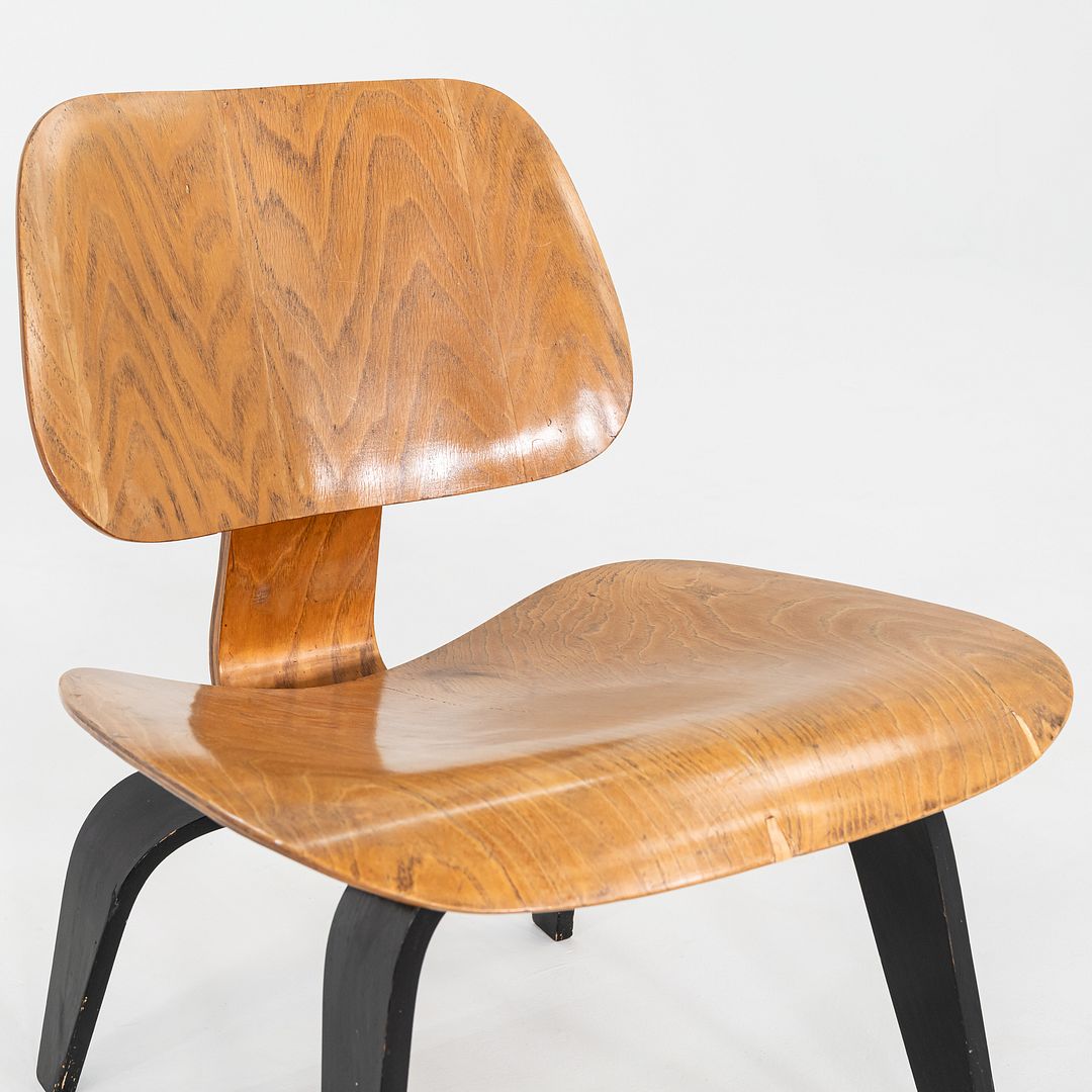 1948 Eames LCW Lounge Chair in Ash with Ebonized Legs by Evans / Herman Miller