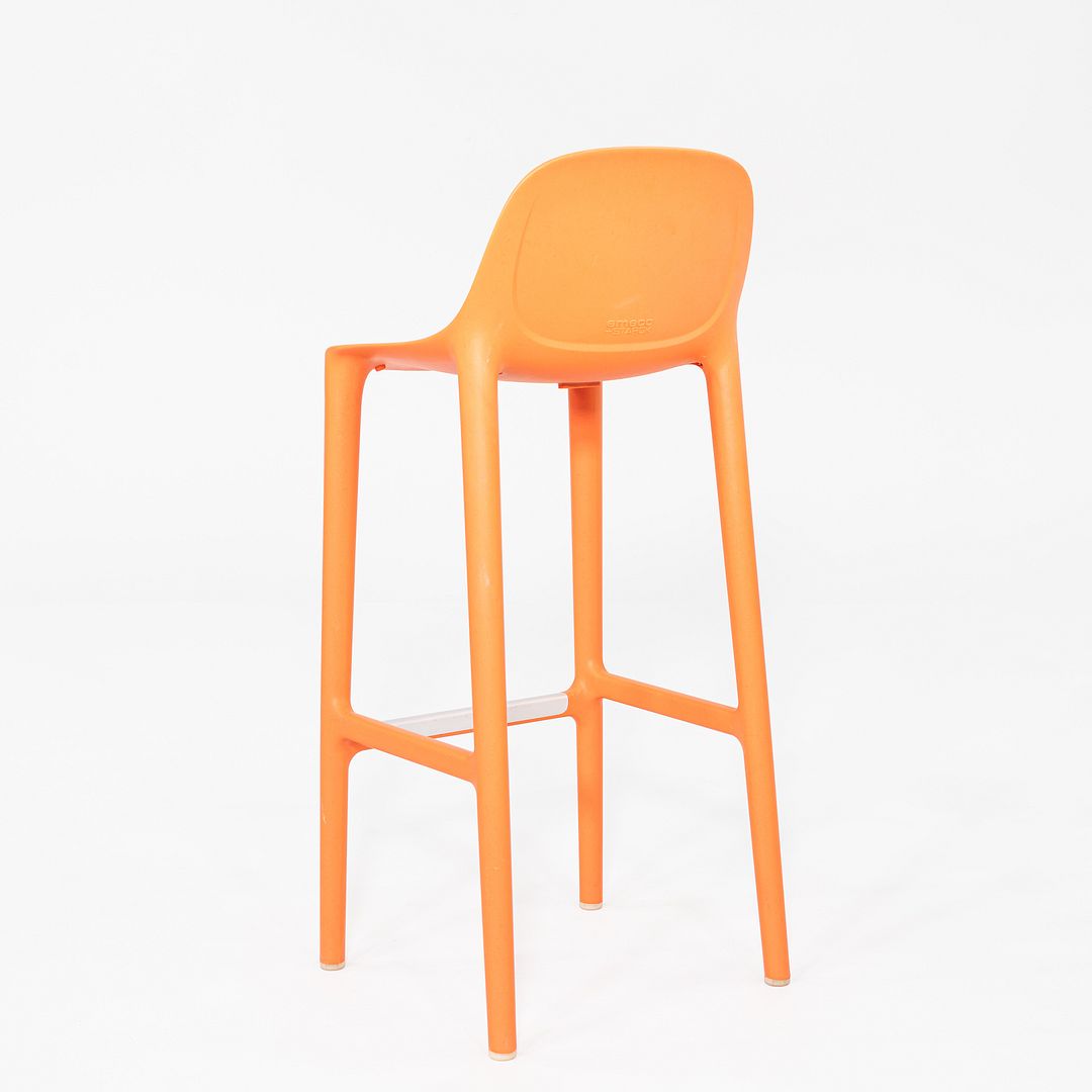 2020s Philippe Starck for Emeco Broom Bar Stool Plastic and Wood Fibers 8x Avail