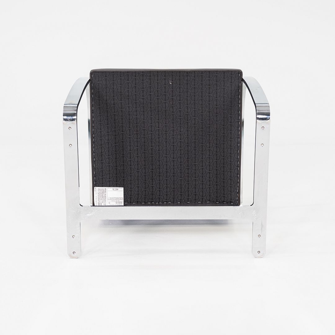 2010s Mies van der Rohe Knoll Flat Bar Brno Dining Arm Chair in Brown 20+ Avail