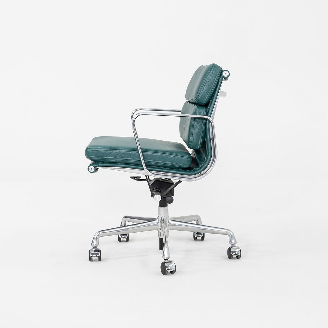SOLD 2010s Herman Miller Eames Soft Pad Management Desk Chair with Green Leather