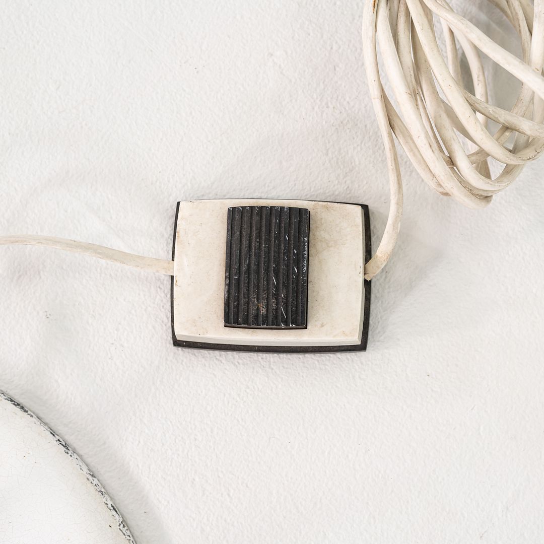 1960s Max Bill Torchiere Floor Lamp in White for B.A.G. Turgi of Switzerland