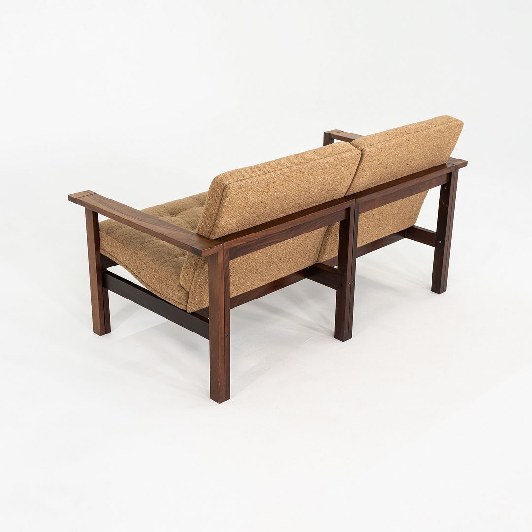 1960s Moduline Rosewood Loveseat / Sofa by Ole Gjerlov-Knudsen and Torben Lind