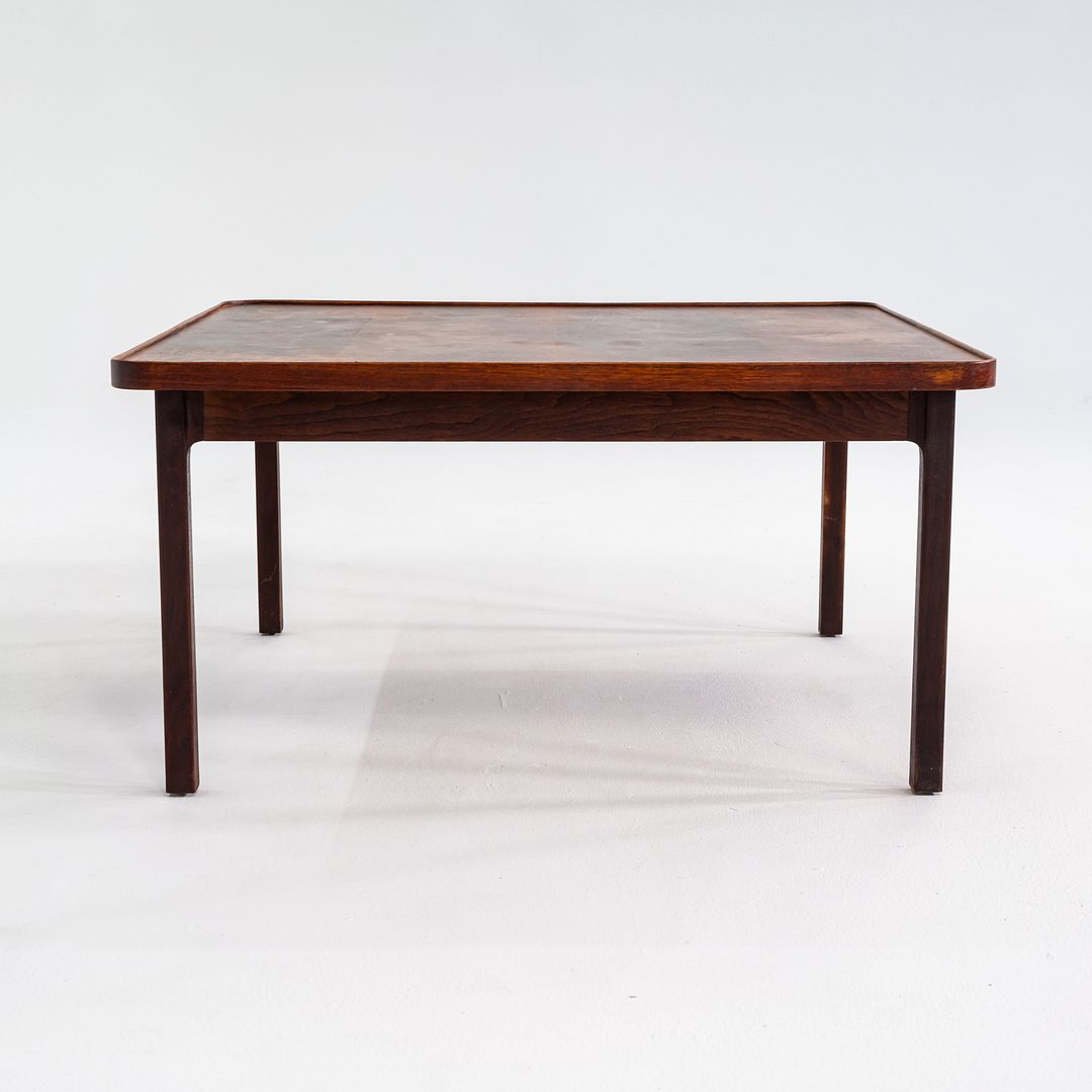 1960s Jack Cartwright for Founders Square End / Coffee Table in Walnut 32 x 32"