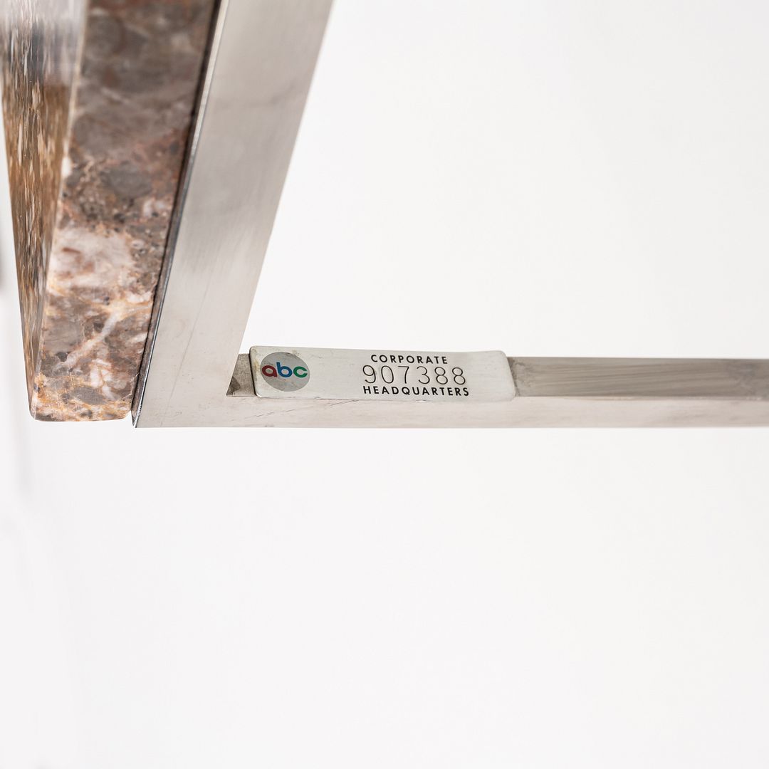 1966 Gordon Bunshaft & Davis Allen for SOM Marble & Steel Side Table Model TA-41