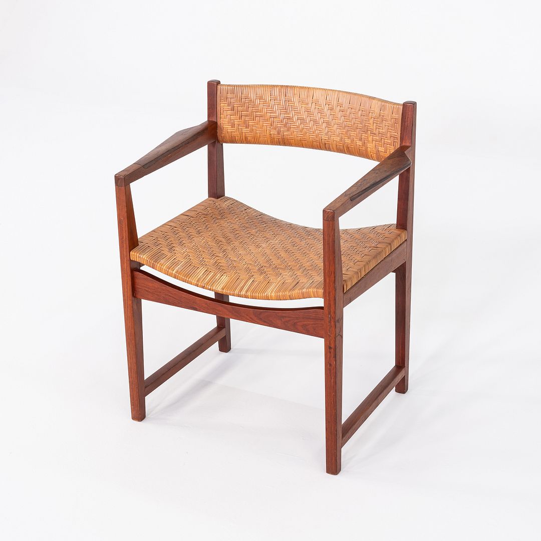 C. 1958 Peter Hvidt & Orla Molgaard-Nielsen for Soborg Dining Arm Chair in Teak