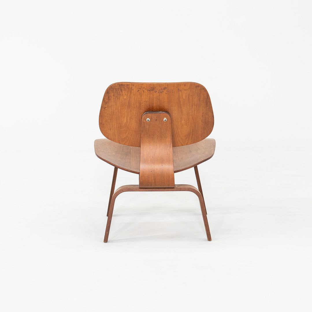 1950s Herman Miller Eames LCW Lounge Chair in Walnut w/ 5-2-4 Screw Pattern