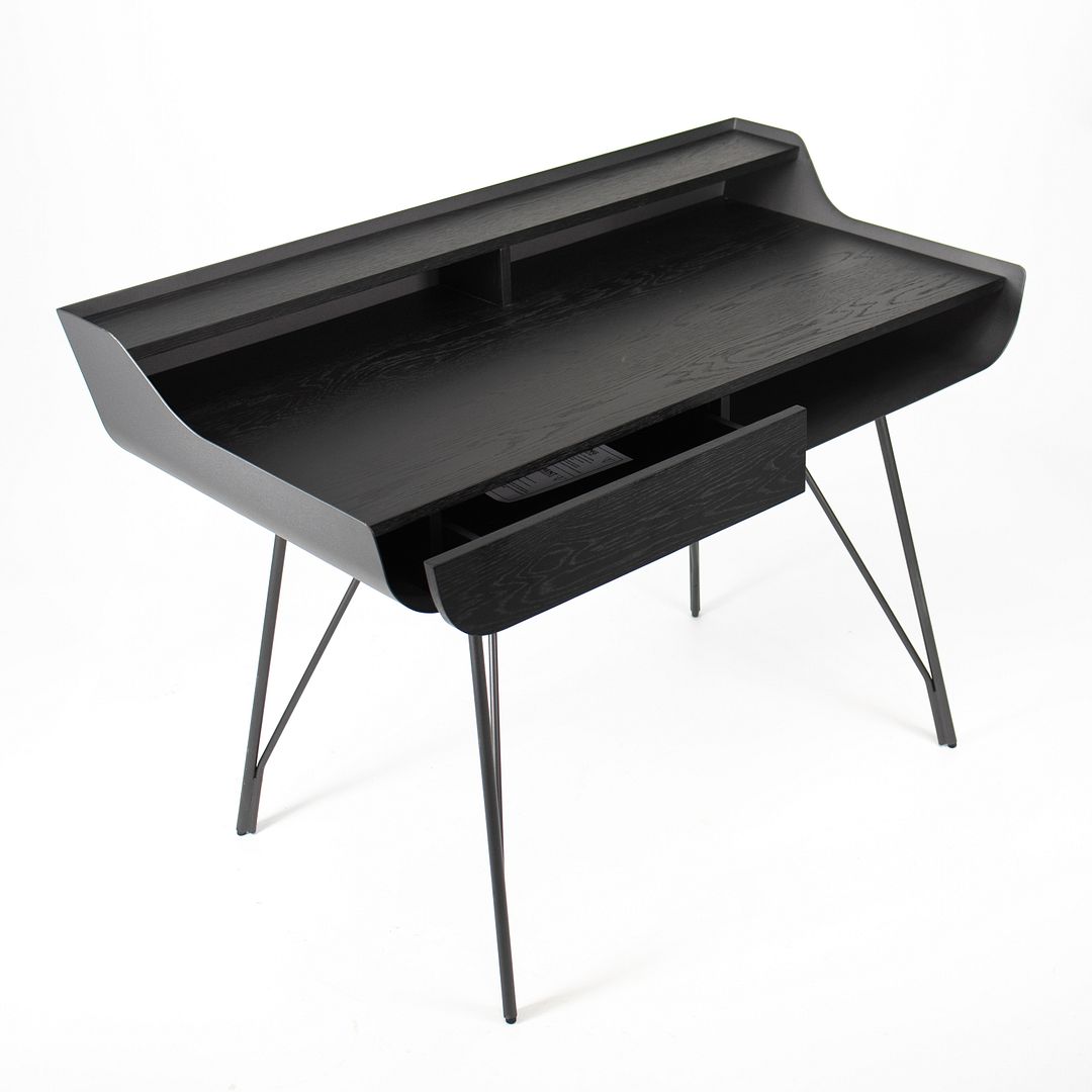 2020 Noori Desk by Nuevo Living w/ Steel Frame and Finished in Onyx (Black)