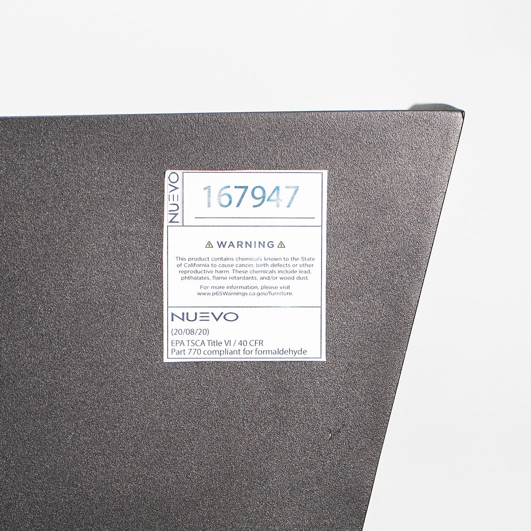 2020 Noori Desk by Nuevo Living w/ Steel Frame and Finished in Onyx (Black)