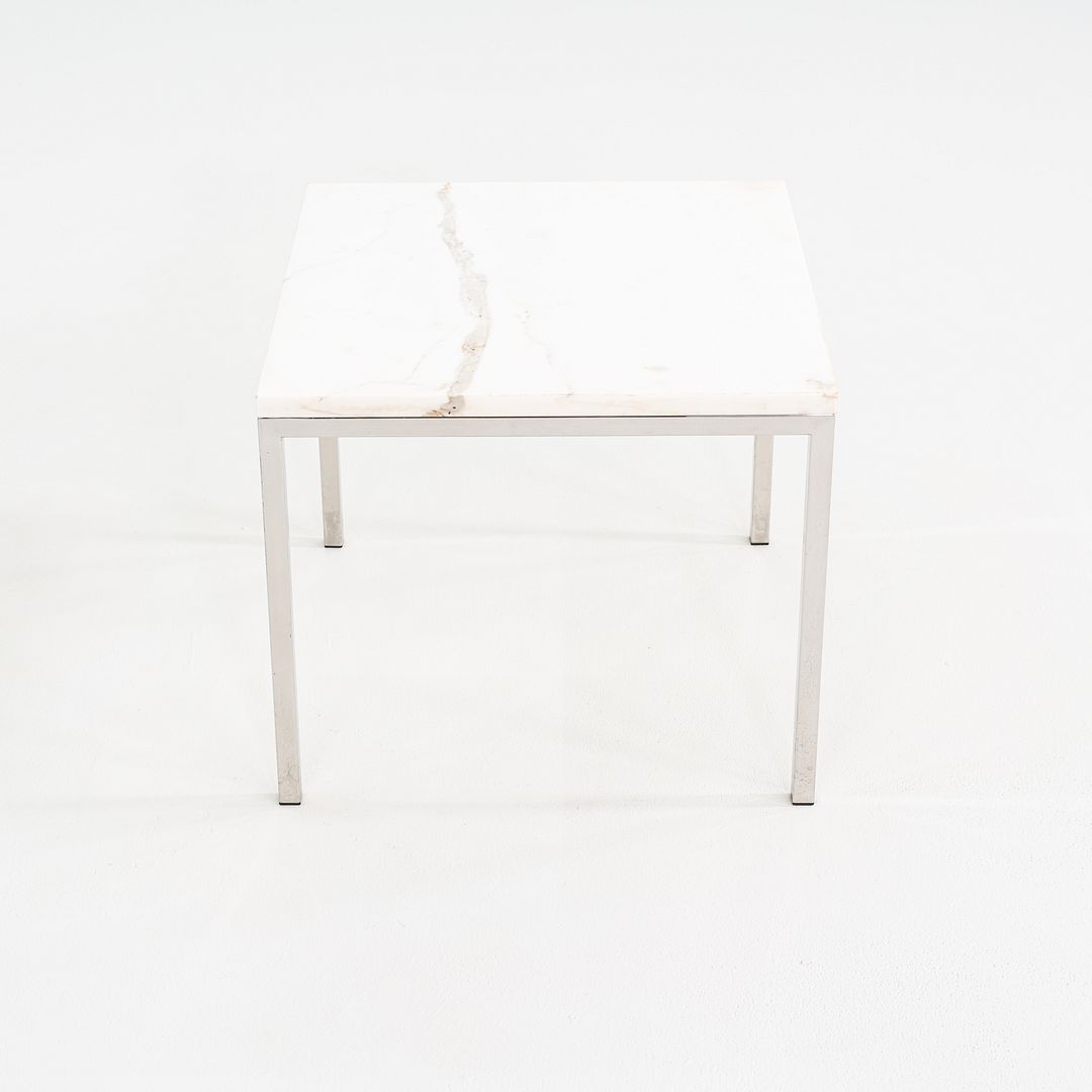 1966 Gordon Bunshaft & Davis Allen for SOM Marble & Steel Side Table Model TA-73