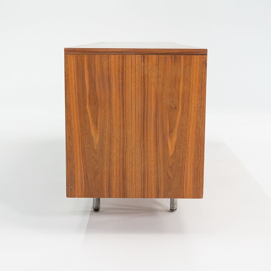 1950s George Nelson for Herman Miller Walnut and Steel Credenza 80x18 inches