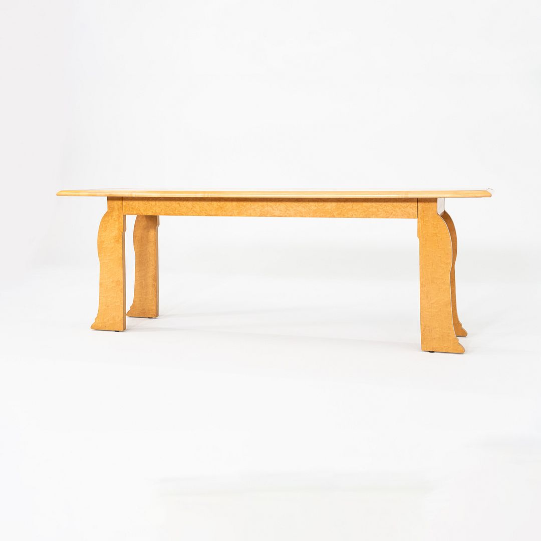 1984 Robert Venturi and Denise Scott Brown for Knoll Postmodern Console Table in Birdseye Maple